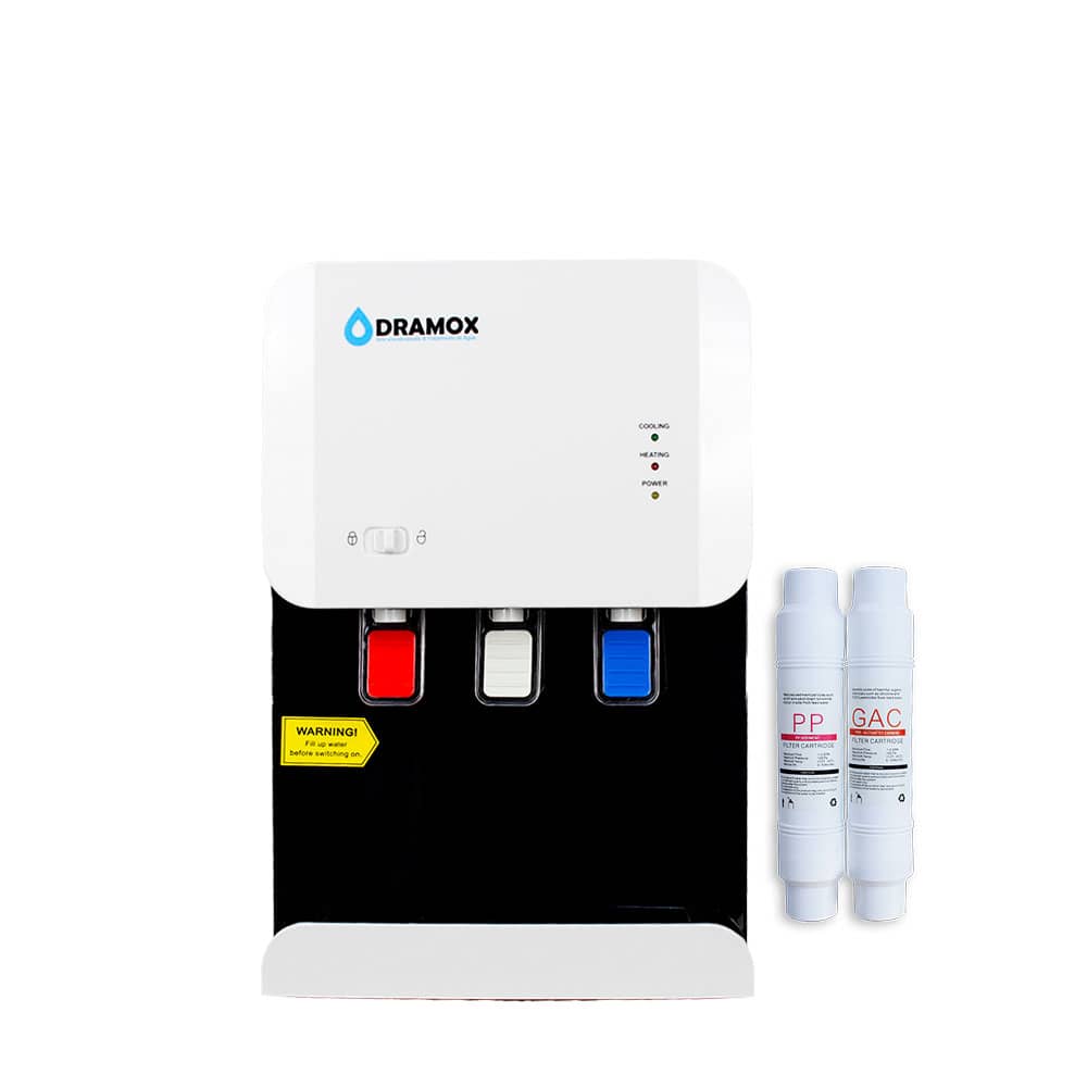 Dispensador de agua  mesa con 2 filtros